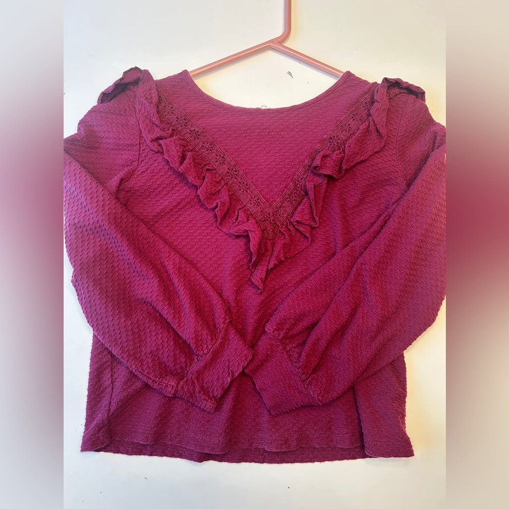 Jcrew blouse in plum